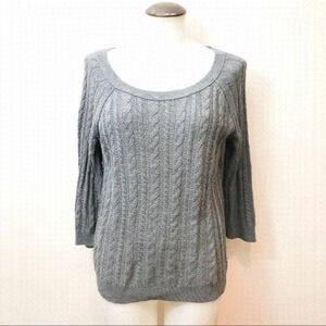 𝅺american Eagle 🦅 ladies cable knit sweater 🌻💚